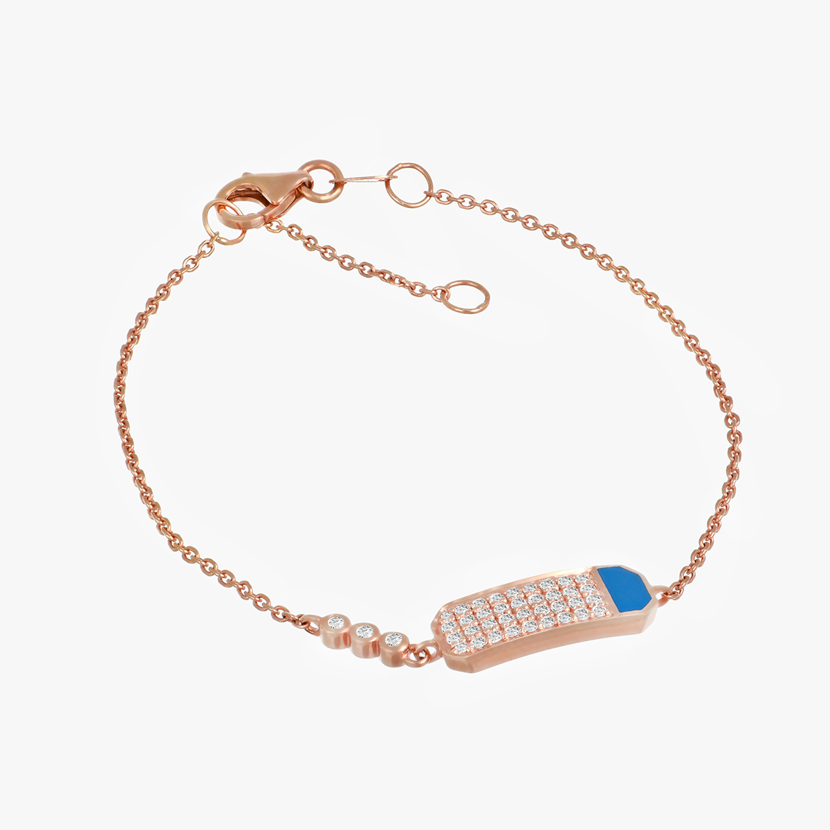 A Pop of Blue Diamond Bracelet | Imseeh