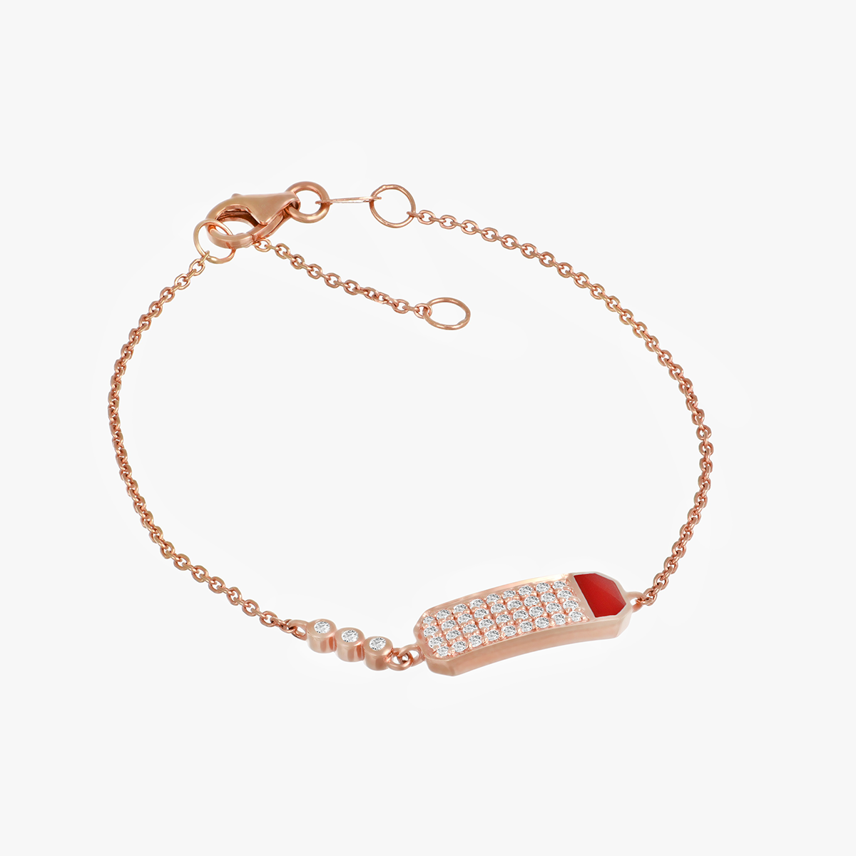 A Pop of Red Diamond Bracelet | Imseeh