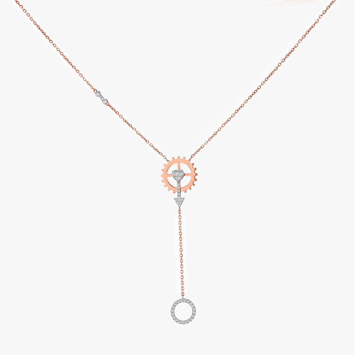 My Mechanical Valentine Diamond Pendant Chain | Imseeh