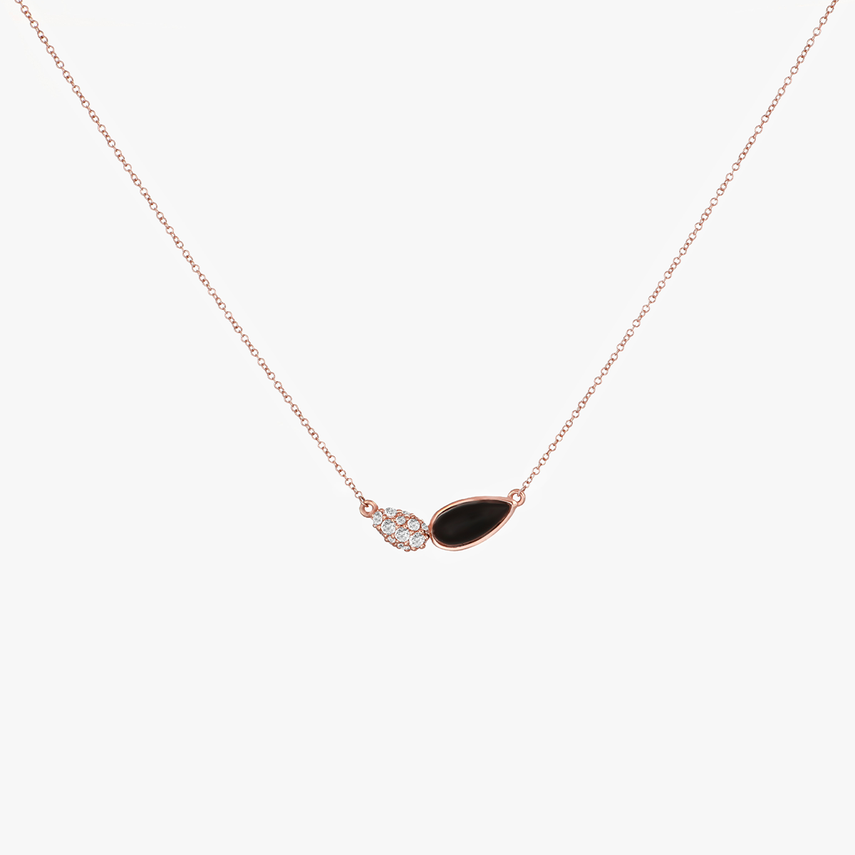 The Onyx and Diamond Necklace | Imseeh