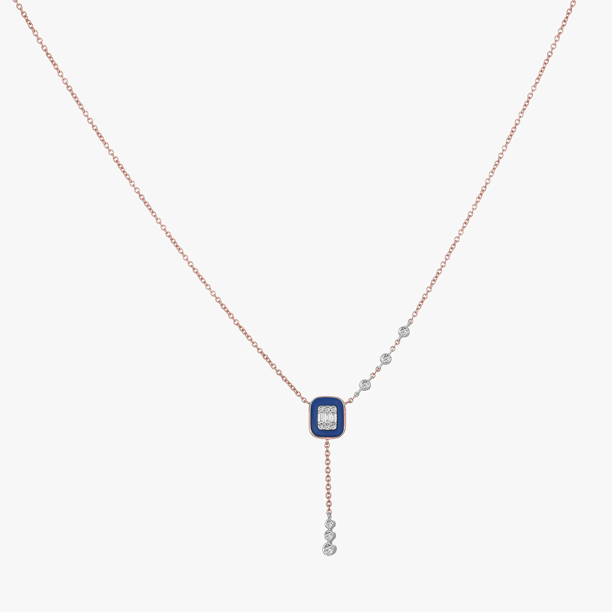 Negligee in Blue Diamond Necklace | Imseeh