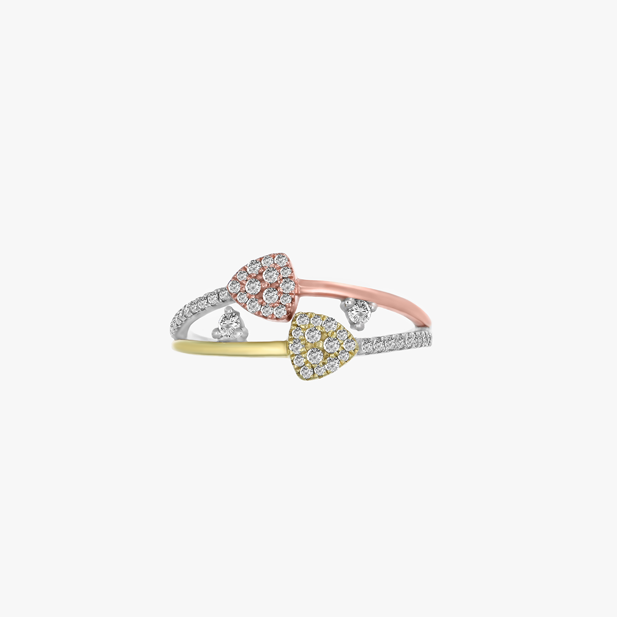 Three Golds Diamond Ring | Imseeh