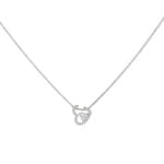 Heart Within a Heart Diamond Pendant Chain