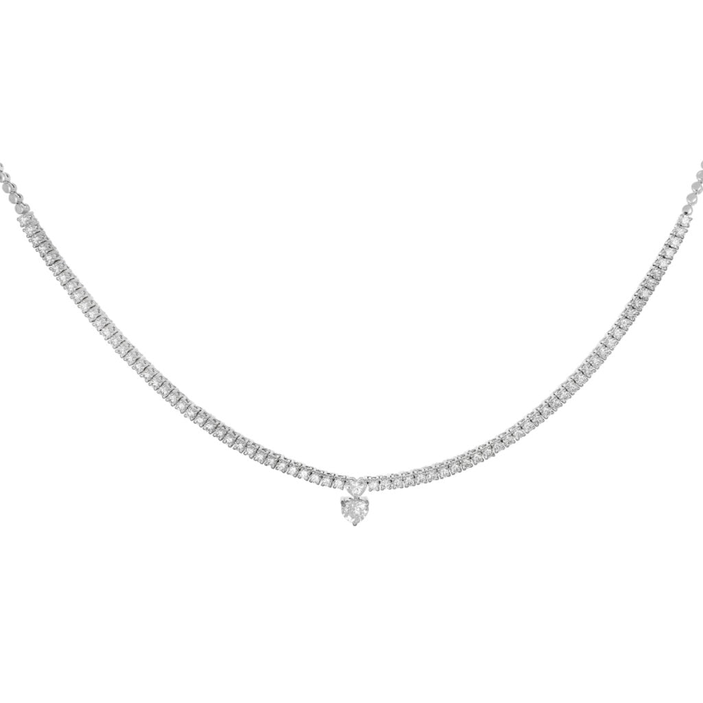 The Mini Heart Diamond Necklace – Imseeh Jewelry