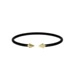 Opposite Arrow Leather with Gold Bracelet