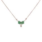 Emerald Loops Diamond Necklace