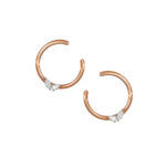 Winter Hoops Diamond Earrings
