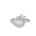 Serene Glow Pearl Diamond Ring