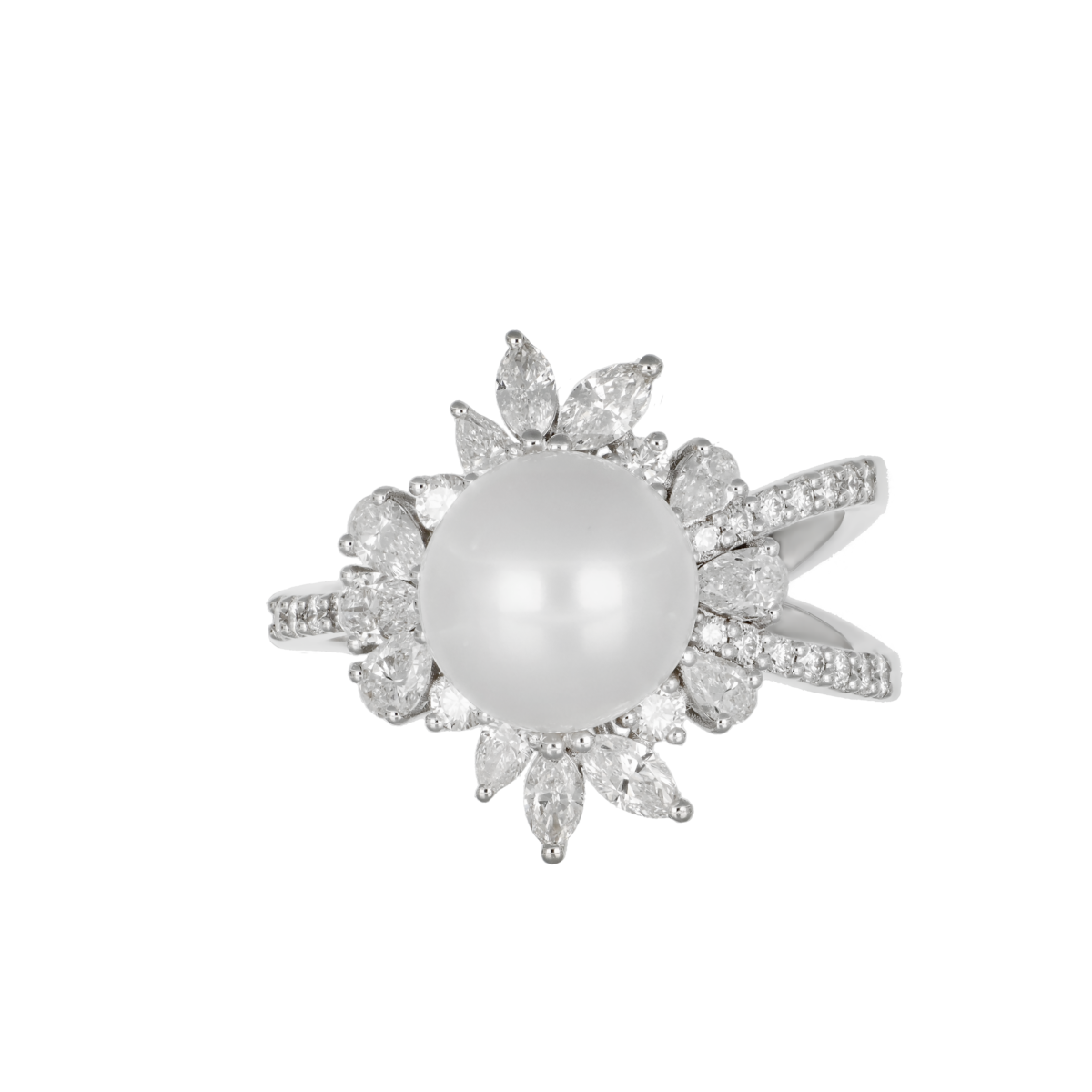 Pearl Mirage Diamond Ring