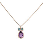 Lilac Harmony Diamond Pendant Chain