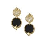 Solis Gold in Black Pendant